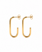 MINIMAL OVAL EARRINGS X