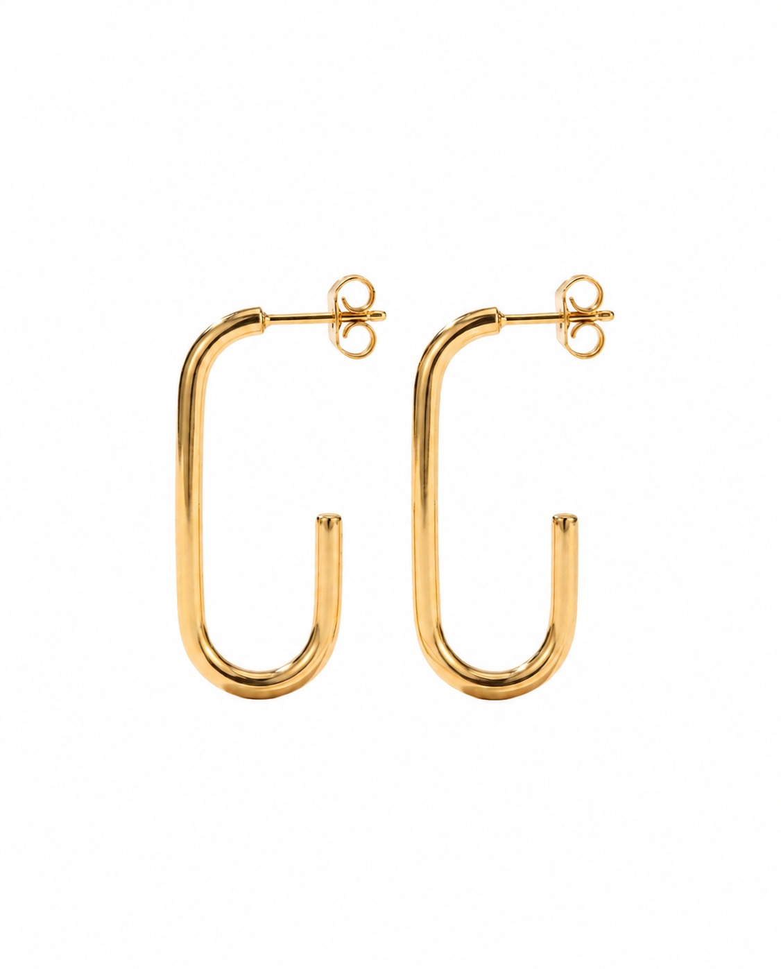 MINIMAL OVAL EARRINGS X