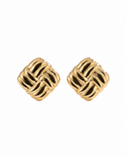 BASKET WEAVE EARRINGS X
