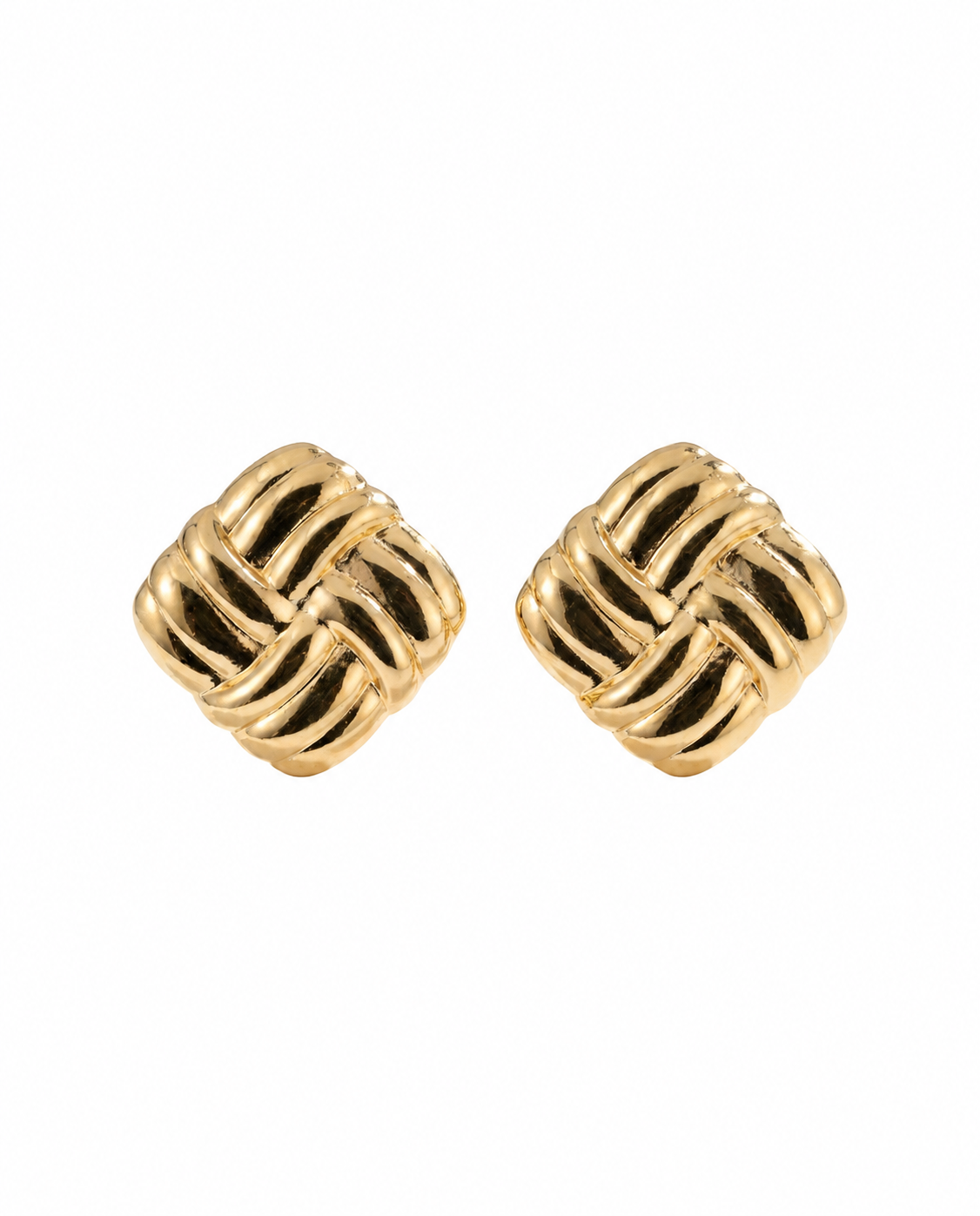 BASKET WEAVE EARRINGS X