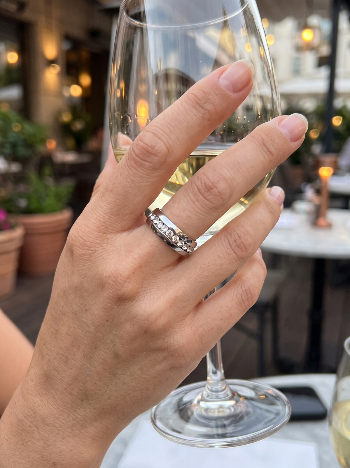 CRYSTAL LINE RING